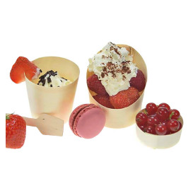 Fingerfood Kubek Drewniany 85ml Ø6,2x6,7cm (1.000 Sztuk)
