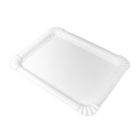 Taca Papierowa Prostokątna Biała 18x24cm (600 Sztuk)