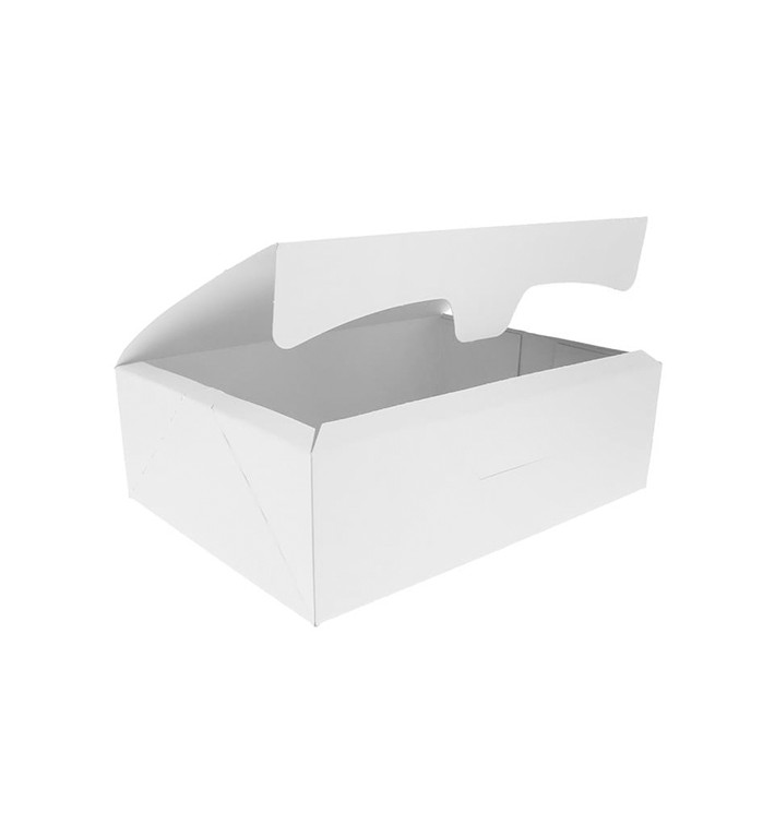 Pudełko Papierowy Biały na Ciasto 18,2x13,6x5,2cm 500g (25 Sztuk) Pudełko Papierowy Biały na Ciasto 18,2x13,6x5,2cm 500g (25 Sztuk)