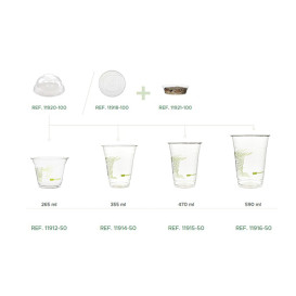 Pojemniki Zamykane na Gorąco Kartonowe Kraft 550ml 192x137x27mm (585 Sztuk)