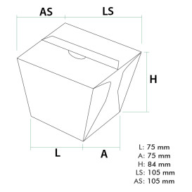 Pudełko Lunch Box Kraft na Wynos 450ml (350 Sztuk)