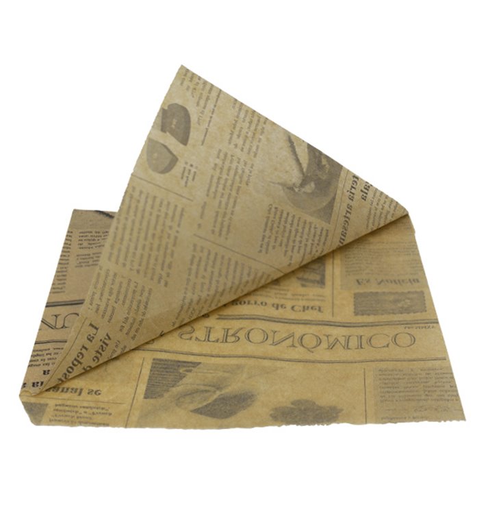 Torebka Tłuszczoodporna Otwarta Kraft Times 17x17cm (X Sztuk) Torebka Tłuszczoodporna Otwarta Kraft Times 17x17cm (X Sztuk)