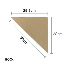 Rożek Papierowy Tłuszczoodporny Kraft 39cm 600gr (1.600 Sztuk)