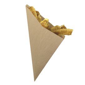 Rożek Papierowy Tłuszczoodporny Kraft 34cm 400gr (2.000 Sztuk)