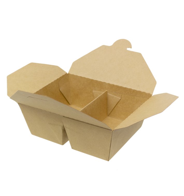 Pudełko Lunch Box Kraft-Kraft 2P 17x13,5x6,5cm 1.000ml (25 Sztuk) Pudełko Lunch Box Kraft-Kraft 2P 17x13,5x6,5cm 1.000ml (25 Sztuk)