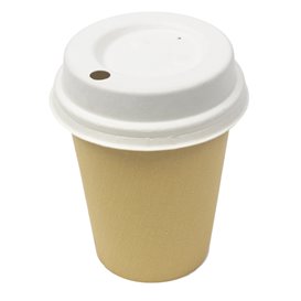 Wieczko z Otworem do kubków z Formowanego Kartonu Ø8,0cm (1.500 Sztuk)