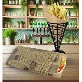 Rożek Papierowy Tłuszczoodporny Kraft 19,5cm 50gr (100 Sztuk)