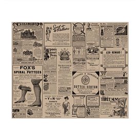 Papier Pergaminowy do Frytek Kraft "Times" 31x38cm (1.000 Sztuk)