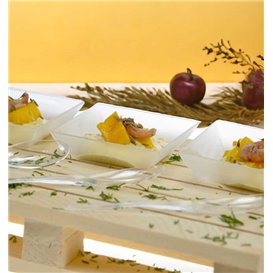Fingerfood Taca Kwadratowa Wielokrotnego Użytku PP 6x6cm 35ml (200 Sztuk) 