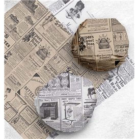 Papier Pergaminowy do Frytek "Times" 31x31cm (4.000 Sztuk)