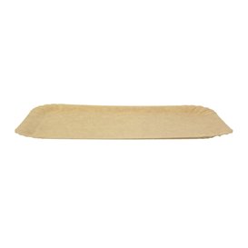 Taca Papierowa Kraft Prostokątna 14x21 cm (100 Sztuk)