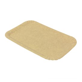 Taca Papierowa Kraft Prostokątna 12x19 cm (100 Sztuk)
