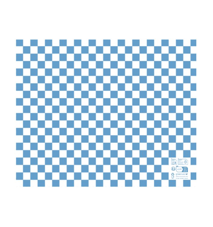 Papier do pieczenia “Vichy” Niebieski 20x24,5cm (1.000 sztuk)