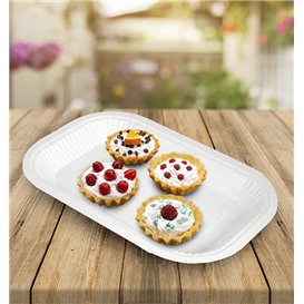 Tacka Papierowa Biała Tłuszczoodporna 15x23cm 250g/m² (750 Sztuk)