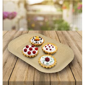 Tacka Papierowa Kraft Tłuszczoodporna 15x23cm 245g/m² (50 Sztuk)