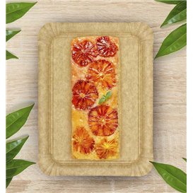 Tacka Papierowa Kraft Tłuszczoodporna "Flower" 18x24cm 345g/m² (50 Sztuk)