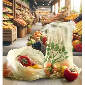 Eko Torba typu Market z Blokowym dnem Home Compost “Classic” 30x40cm 12µm (2.000 Sztuk)