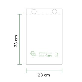 Eko Torba typu Market z Blokowym dnem Home Compost “Classic” 23x33cm 12µm (3.000 Sztuk)