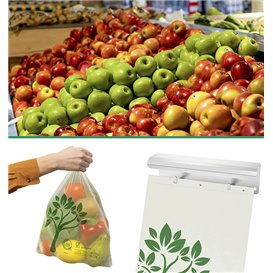 Eko Torba typu Market z Blokowym dnem Home Compost “Be Eco!” 23x33cm 12µm (100 Sztuk)