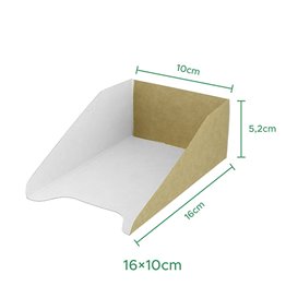 Tacka Papierowa na Gofry 16x10cm (100 Sztuk)