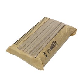 Słomki Elastyczne Papierowe Czarny Paskam Pakowane Pojedynczo Ø6mm 21cm (100 Sztuk)