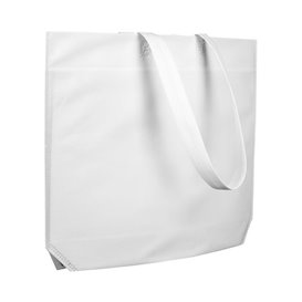 Non-Woven Bag with Long Handles White 48+10x35cm (200 Units)