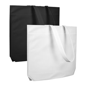 Non-Woven Bag with Long Handles White 48+10x35cm (200 Units)