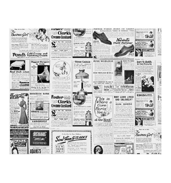 Papier Pergaminowy do Frytek "Times" 28x34cm (4.000 Sztuk) Papier Pergaminowy do Frytek "Times" 28x34cm (4.000 Sztuk)