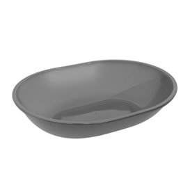 Miska wielokrotnego użytku PP Bio Grey „Revolve” Owal 1000ml 22x17,4x5cm (36 sztuk)