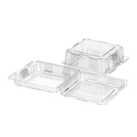 Pojemnik na wyroby piekarnicze z Pokrywką na Zawiasie PET 24x10x8cm (220 Sztuk)