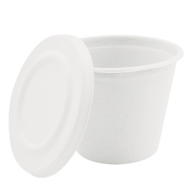 Pokrywka do Miski 425ml Trzciny Cukrowej Białe Ø95mm (600 Sztuk)