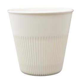 Wytrzymały kubek wielokrotnego użytku PP Kremowy 230ml Ø9,6cm (25 Sztuk)