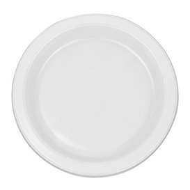 Talerz Płaski Białe Wielokrotnego Użytku PS 16,5cm (650 Sztuk)
