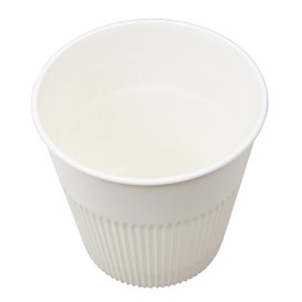 Wytrzymały kubek wielokrotnego użytku PP Kremowy 230ml Ø9,6cm (25 Sztuk)