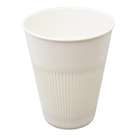 Wytrzymały kubek wielokrotnego użytku PP Kremowy 355ml Ø9,6cm (300 Sztuk)