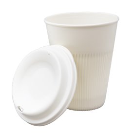 Trwała Pokrywka Wielokrotnego Użytku PP Krem do Kubka Ø9,6cm (50 Sztuk)