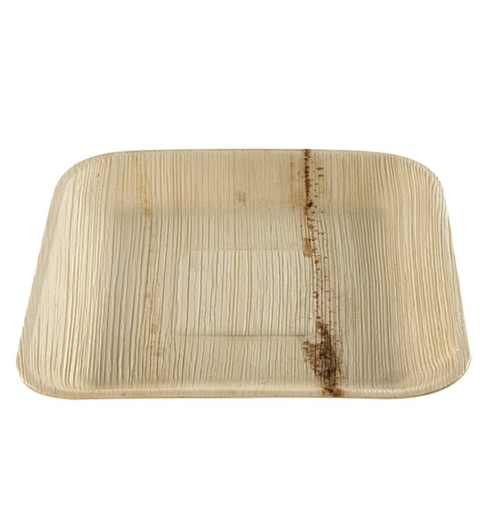 Talerz Kwadratowy z Liści Palmowych 20x20cm (25 Sztuk) Talerz Kwadratowy z Liści Palmowych 20x20cm (25 Sztuk)
