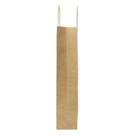 Torby Papierowe Kraft na Butelki z Uchwytami 18+8x39cm (300 Sztuk)