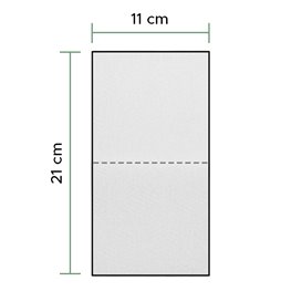 Serwetki Papierowe Tissue Białe 2-warstwowe 11x21cm (8.000 Sztuk)