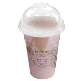 Wieczko Wypukłe Biodegradowalne Green Stripe® do kubków Ø9,6cm (1.000 Sztuk) 