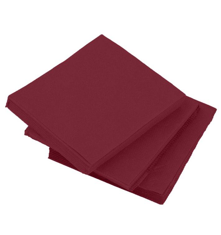 Serwetki Koktajl Micro Dot 2-warstwowe Bordeaux 20x20cm (100 Sztuk) Serwetki Koktajl Micro Dot 2-warstwowe Bordeaux 20x20cm (100 Sztuk)