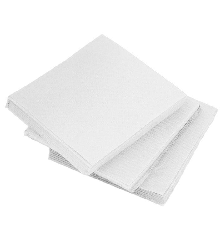 Serwetki Koktajl Micro Dot 2-warstwowe Białe 20x20cm (100 Sztuk) Serwetki Koktajl Micro Dot 2-warstwowe Białe 20x20cm (100 Sztuk)