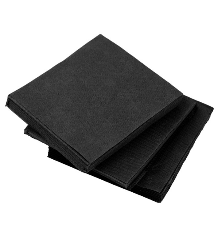 Serwetki Koktajl Micro Dot 2-warstwowe Czarne 20x20cm (100 Sztuk) Serwetki Koktajl Micro Dot 2-warstwowe Czarne 20x20cm (100 Sztuk)
