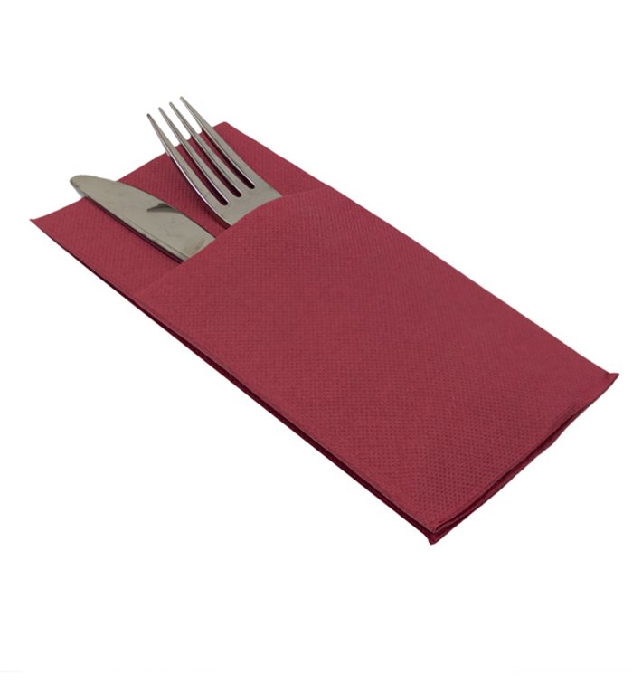 Serwetki Kieszonki na Sztućce Mikro Dot Burgundie 40x40cm (30 Sztuk) Serwetki Kieszonki na Sztućce Mikro Dot Burgundie 40x40cm (30 Sztuk)