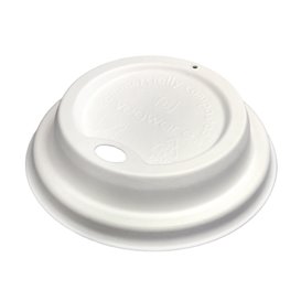 Wieczko z Otworem do kubków z Formowanego Kartonu Ø8,0cm (50 Sztuk)
