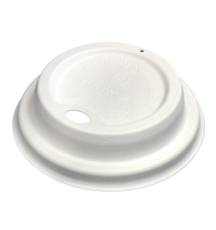 Wieczko z Otworem do kubków z Formowanego Kartonu Ø8,0cm (50 Sztuk) Wieczko z Otworem do kubków z Formowanego Kartonu Ø8,0cm (50 Sztuk)