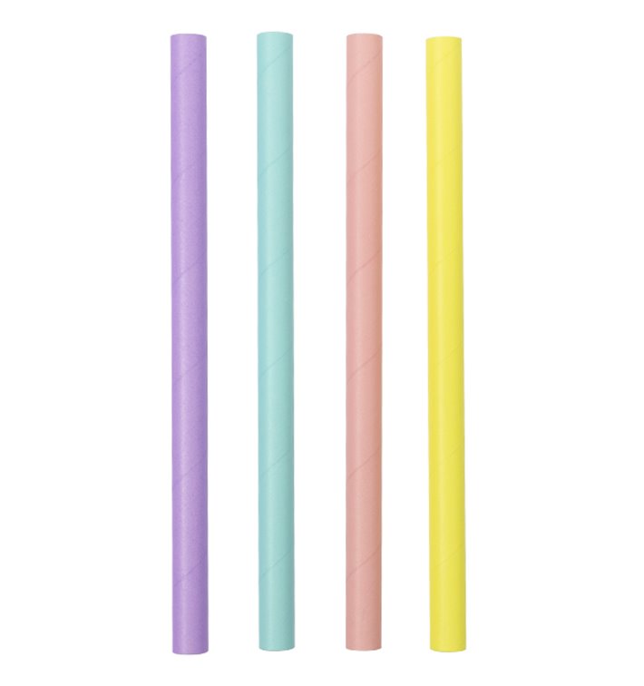 Słomki Proste Papierowe Kolory Ø1,2cm 20cm (50 Sztuk) Słomki Proste Papierowe Kolory Ø1,2cm 20cm (50 Sztuk)