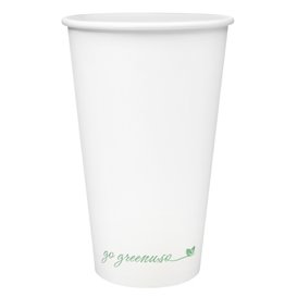 Kubki Papierowe 16Oz/500ml Białe Ø9cm (25 Sztuk)