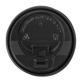 Wieczko Płaskie z Otworem PS do kubków papierowe 8, 9, 12 Oz Ø8,0cm (100 Sztuk)