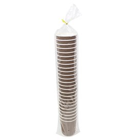 Kubek Papierowy Kędzierzawy Kraft 9Oz/270ml Ø8,0cm (25 Sztuk)